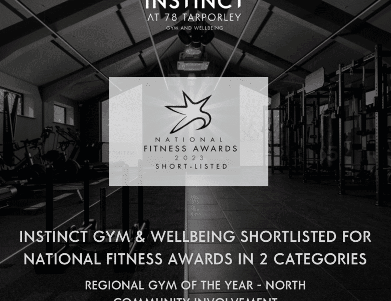Instinct Gym & Wellbeing shortlisted for two National Fitness Awards