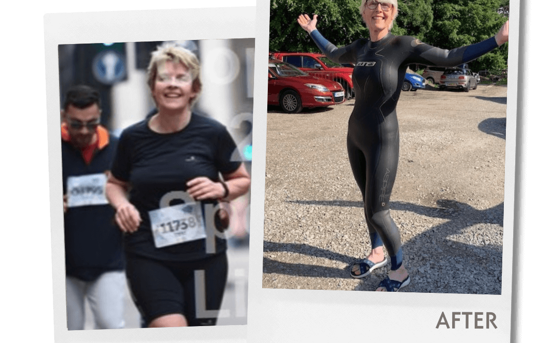 Picture showing woman with high fass mass vs lean mass